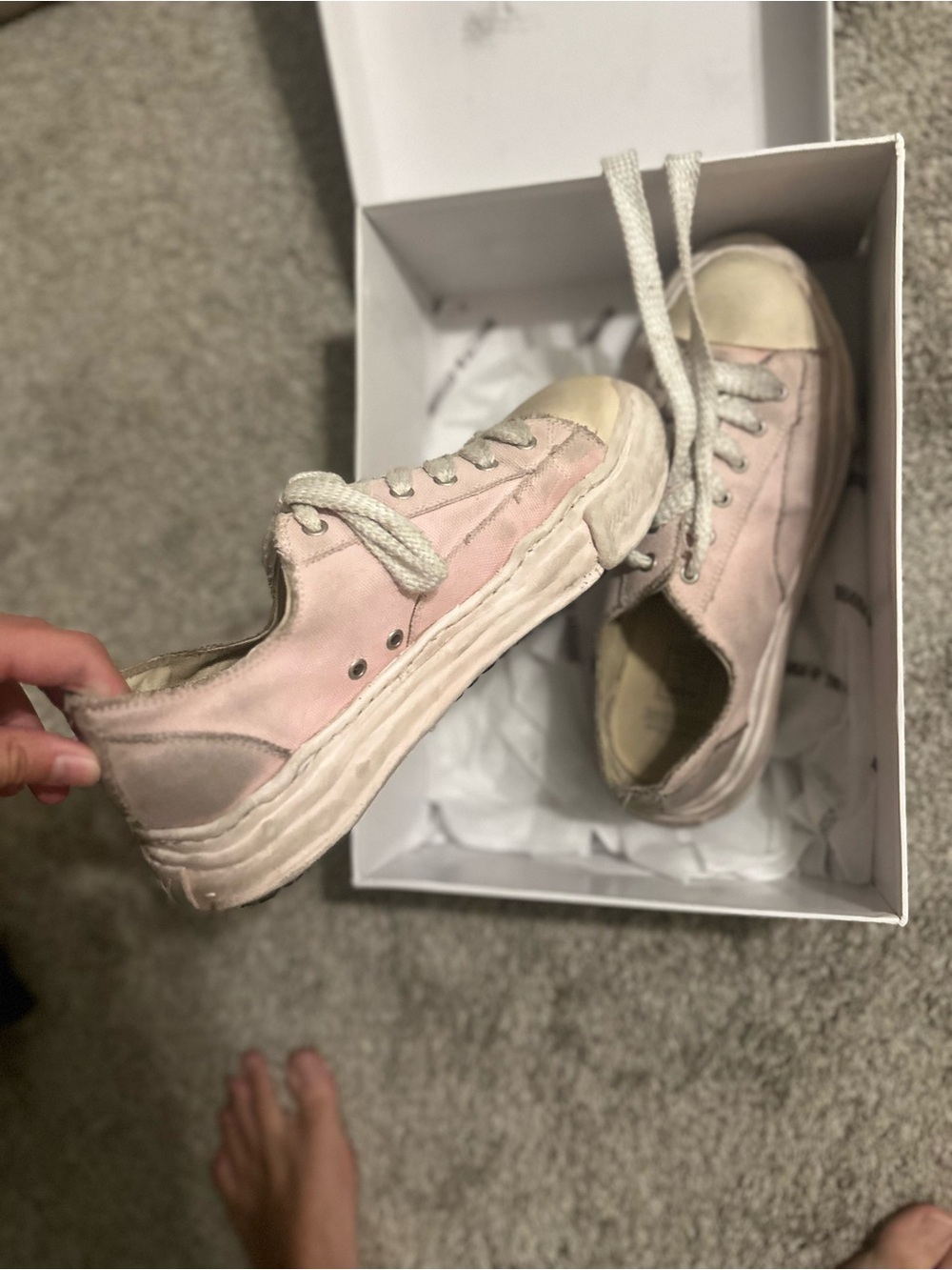 Maison Margiela x Tommy Cash Slide Mules — Peach/Blush